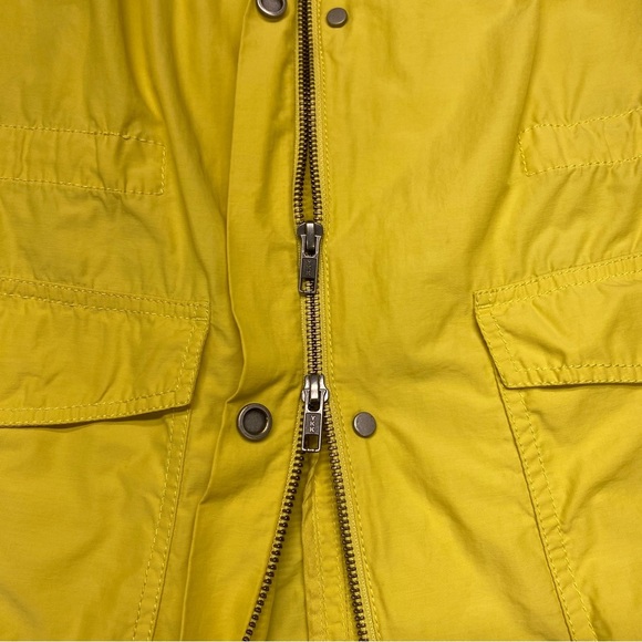 Eileen Fisher Anorak Rain Jacket Women’s SP Yellow Double Zipper Pockets - Picture 9 of 15